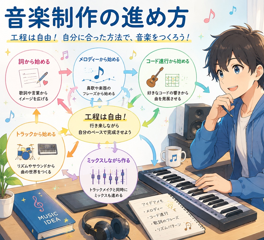 音楽制作の進め方
